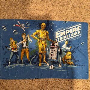 Vintage 1979 Star Wars Empire Strikes Back Pillowcase – Black Falcon LTD – Darth